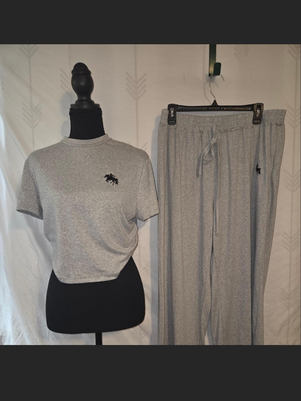 Gray Tee & Jogger Pajama Set